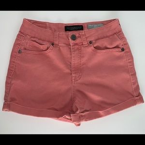 Aeropostale High Waisted Midi Cuffed Shorts